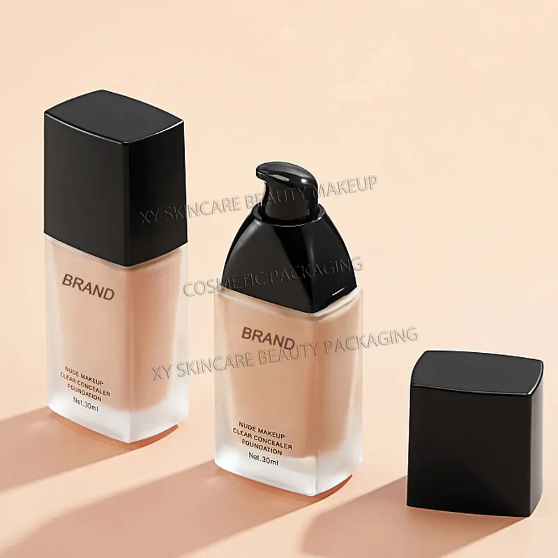 10ks 30 ml Nadácie fľaše čerpadla Make -up kozmetická fľaša fľaše na starostlivosť o pleťové pleťové plech