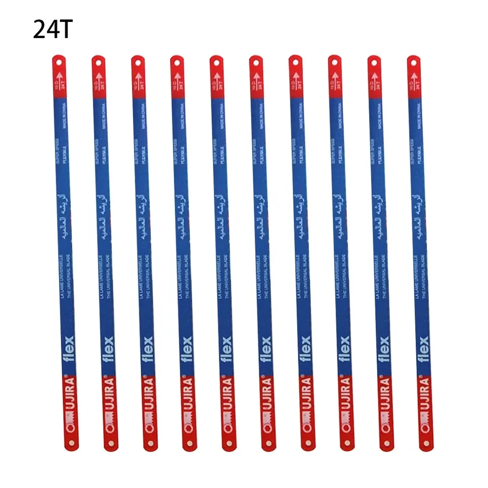 10ks 300 mm bi-metal hacksaw čepeľ ručné píly čepele 14t/18t/24t pre mäso na rezanie dreva Woodworking Tool