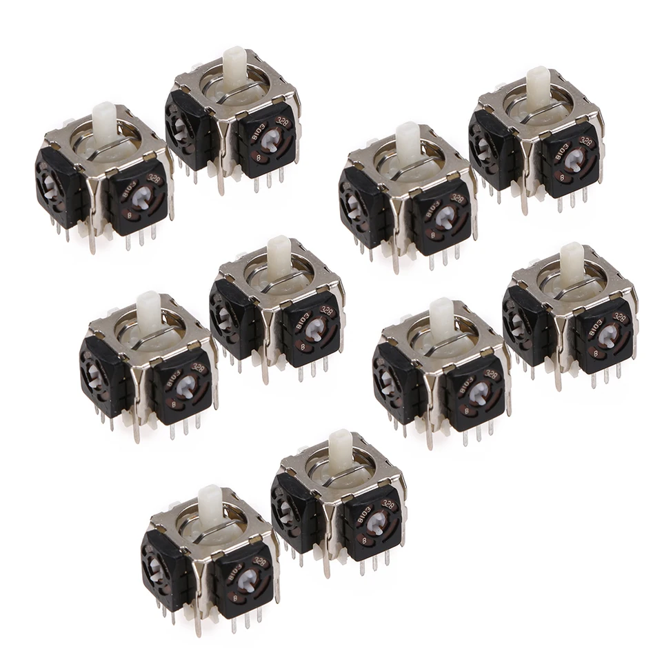 10ks 3D analógový joystick Axis Sensor Modul Nahradenie 3D analógové osi osi Joystick Sensor 3 PIN pre PS 3 ovládač PS 3