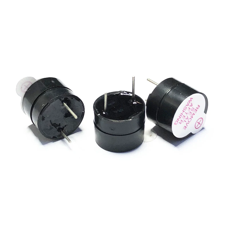 10ks 3V Aktívny bzučiak Magnetický dlhý kontinuálny tónový alarm Ringer 12 mm Mini aktívny piezo bzučiaky vhodné pre tlačiarne počítačov