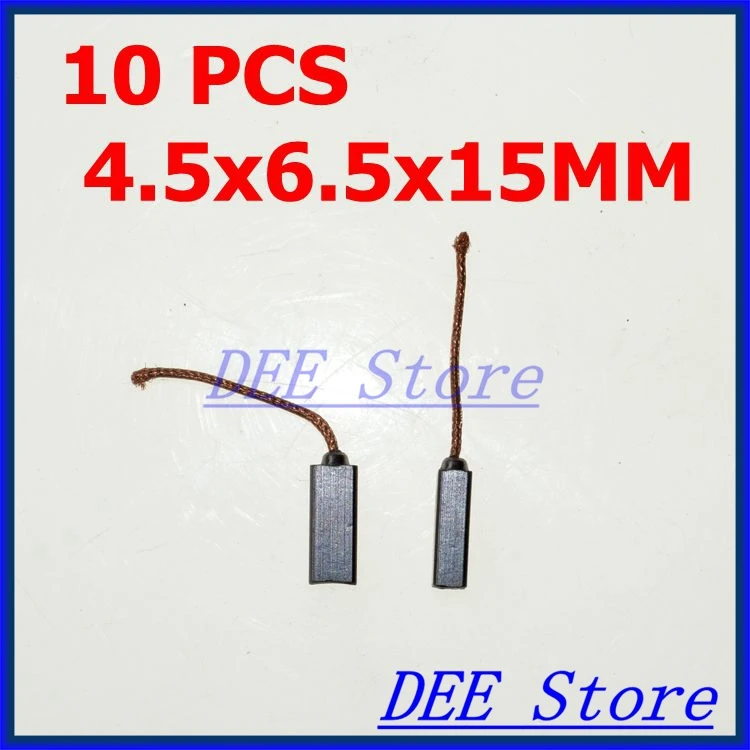 10ks 4,5x6,5x15 mm elektrické vozidlo Generátor motorový kefový kefka pre VW Bora Polo Sagitar Magotan Jetta atď. Alternátor Valeo