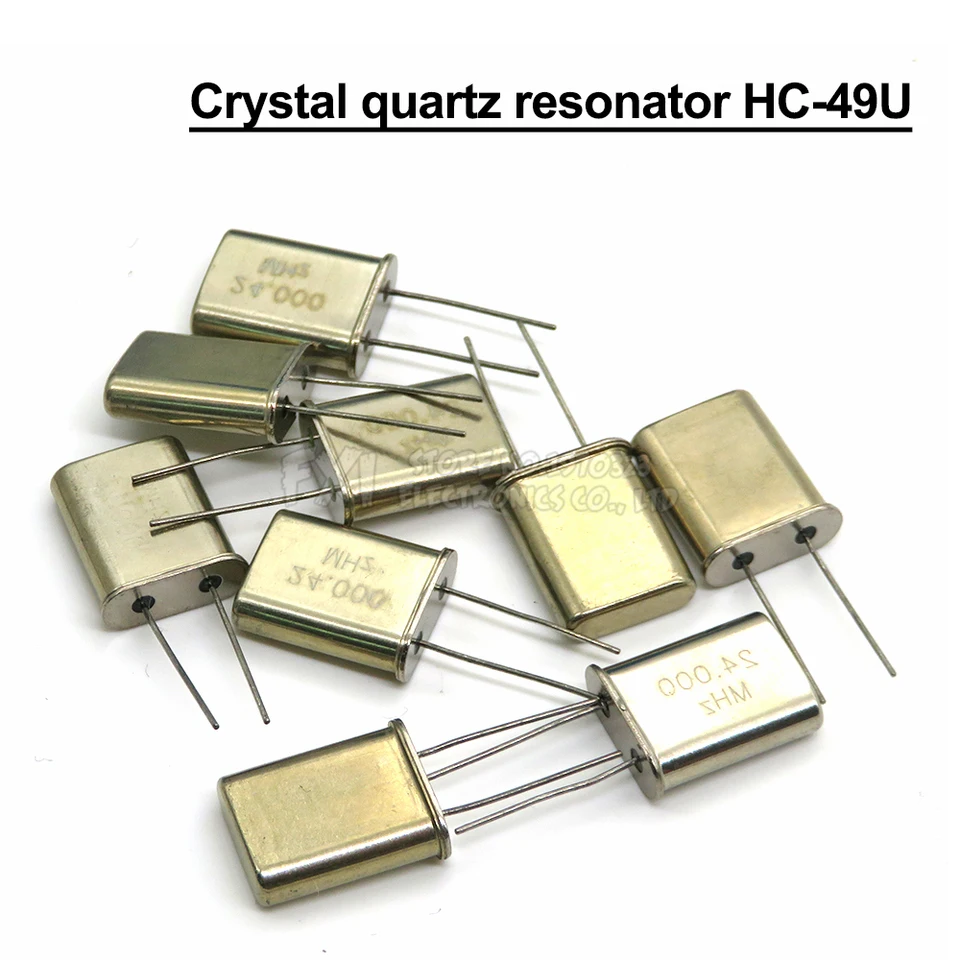 10ks 49U HC-49U Crystal Quartz Resonátor 1,8432M 2MHz 2,4576M 4MHz 6MHz 7,2 m 7.3728m 8MHz 8,1920M 10M 18,432M 11,0592 m 16m 16 m 16m