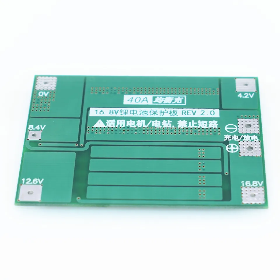 10ks 4S 40A Li-Ion Litium Litium Battery Protection Board 18650 BMS pre vŕtací motor