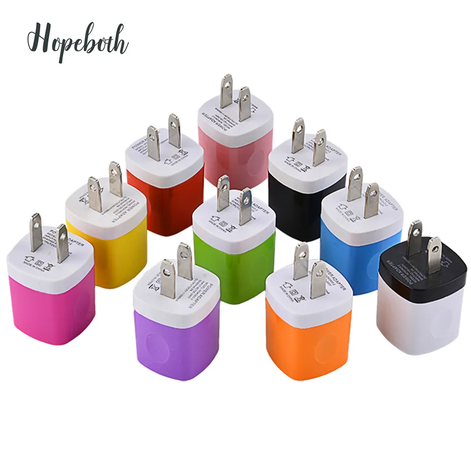 10ks 5V 1A US Home Home USB Power Adapter Wall Plug pre iPhone x 8 7 6 Samsung Xiaomi Huawei Xiaomi Smart Phone Chargers