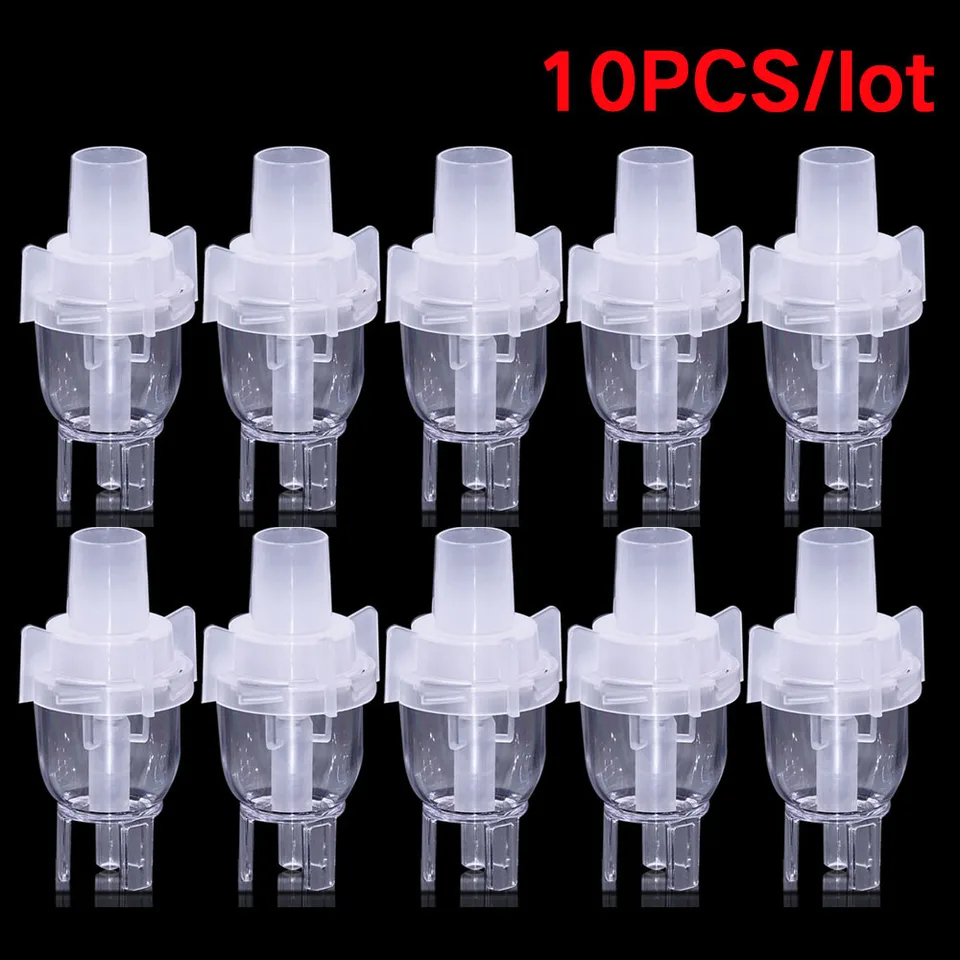 10ks 6 ml medicíny atomizované zdravotnú starostlivosť Inhale Nebulizer Nebulizader Deti dospelých nabíjateľných automatizátorov Tank Cup Cup Strešer