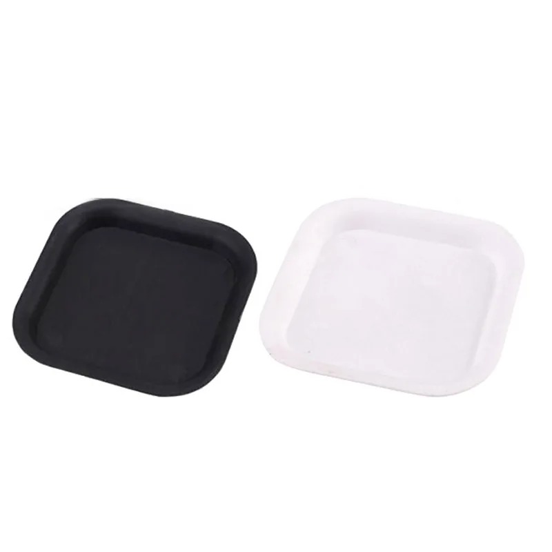 10ks 7cmx7cm plastové kvetinové podnosy kvetinové škôlky roztomilý držiak podnosového podnosu držiak balkón Balkón Square Grow Cup Garden Tools F2