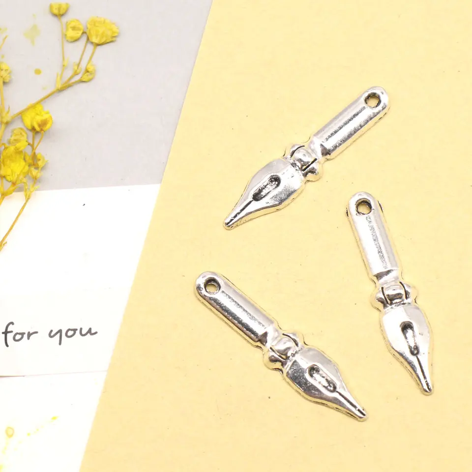 10ks 7x32mm Fountain Pen Refills Charms šperky Výroby príveskov pre remeslá