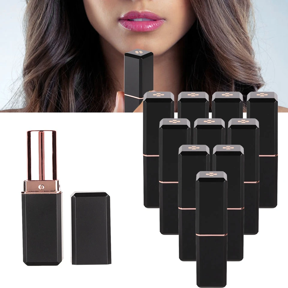 10ks ABS Empty Lipstick Rúrka 12,1 mm kalibru DIY domáce pery pery pery na pery rúž rúžový rúž kozmetický výmena kozmetického nádoby