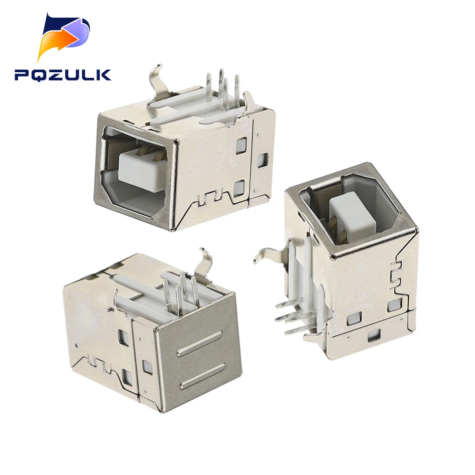 10ks B Žena 90 stupňov štvorcový port USB Základné rozhranie USB Dátové rozhranie USB Socket USB rozhranie