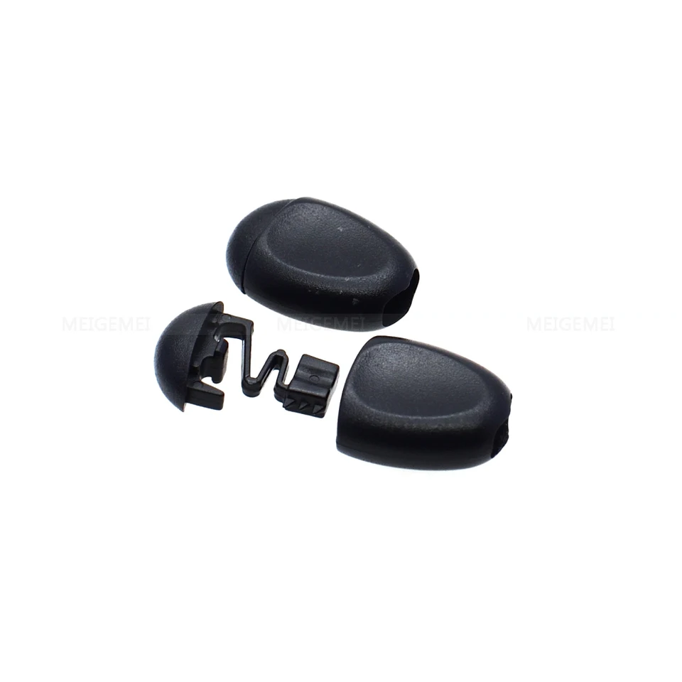10ks/balenie vonkajšej tašky Zipper Pulls Clip Cap Cord Lope Ends Ends Black Molle Lock Tactical batohové batohové súpravy Príslušenstvo