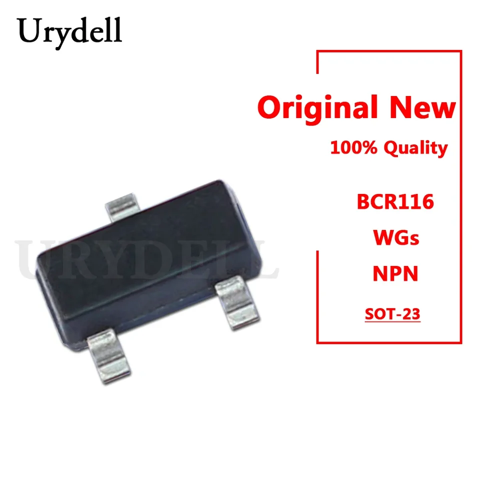 10ks BCR116 WGS NPN Silikon Digital Transistor SOT-23 Nový a originálny