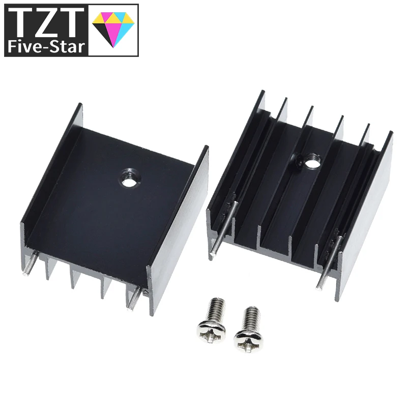 10ks chladič 25x24x16mm chladiča chladiča chladiča hliníka 25*24*16 mm tepelné umývadlo kovové štrbiny na chladenie čipu 25mm24mmx16mm