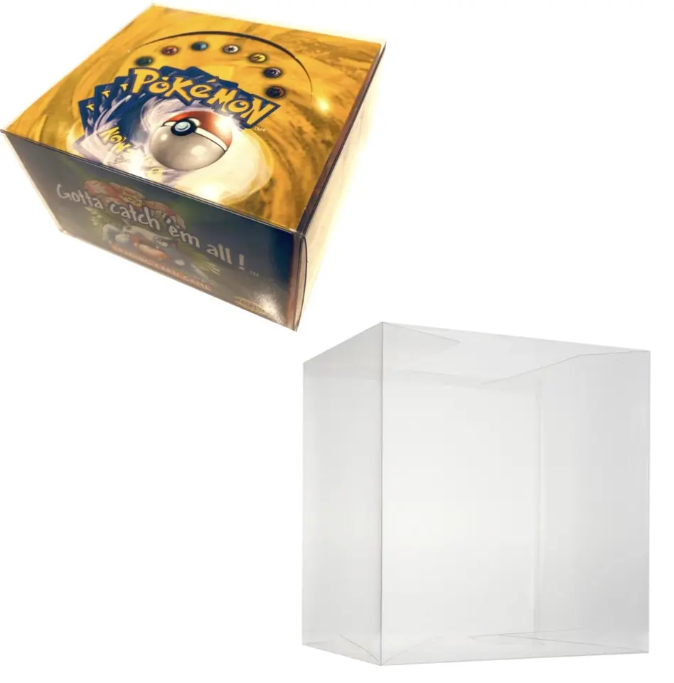 10ks Clear Plastic PVC Storage Box Ochranné posilňovacie boxy Card Pack Pack pre chránič ETB pre posilňovaciu skrinku