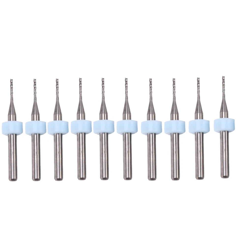 10ks DPS mletia frézka 1 mm rybia chvost mletia noža kukurička Cutter Cutter Tungsten karbid mini koncový mlyn gravírovanie CNC