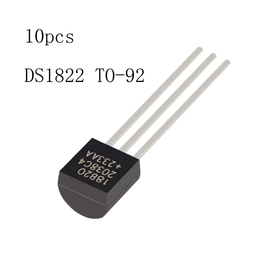 10ks DS18B20 Teplotný senzor, Dallas 18B20 DS1822 až-92 Digitálny teplotný senzor pre Arduino a Raspberry Pi