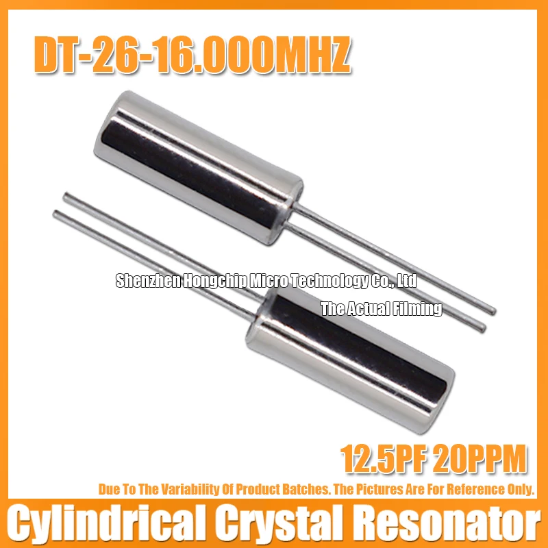 (10ks) DT-26 16M 16 MHz 16 000 MHz 12,5pf 20ppm valcový kryštálový oscilátor 206 2x6mm kremenný kryštalický rezonátor DIP-2