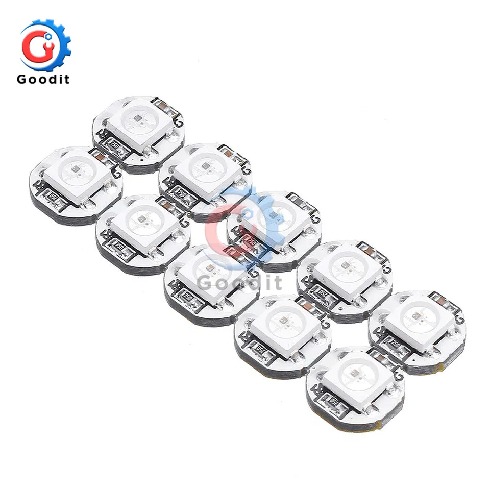 10ks/dávka DC 5V 3 mm x 10 mm WS2812B SMD RGB LED MINI MINI DOPADLA PCB 5050 čip vstavaného čipu IC-WS2812 ŠPEKOVÁ KVALITA PLNÁ FARBA Soft-Slack Lights