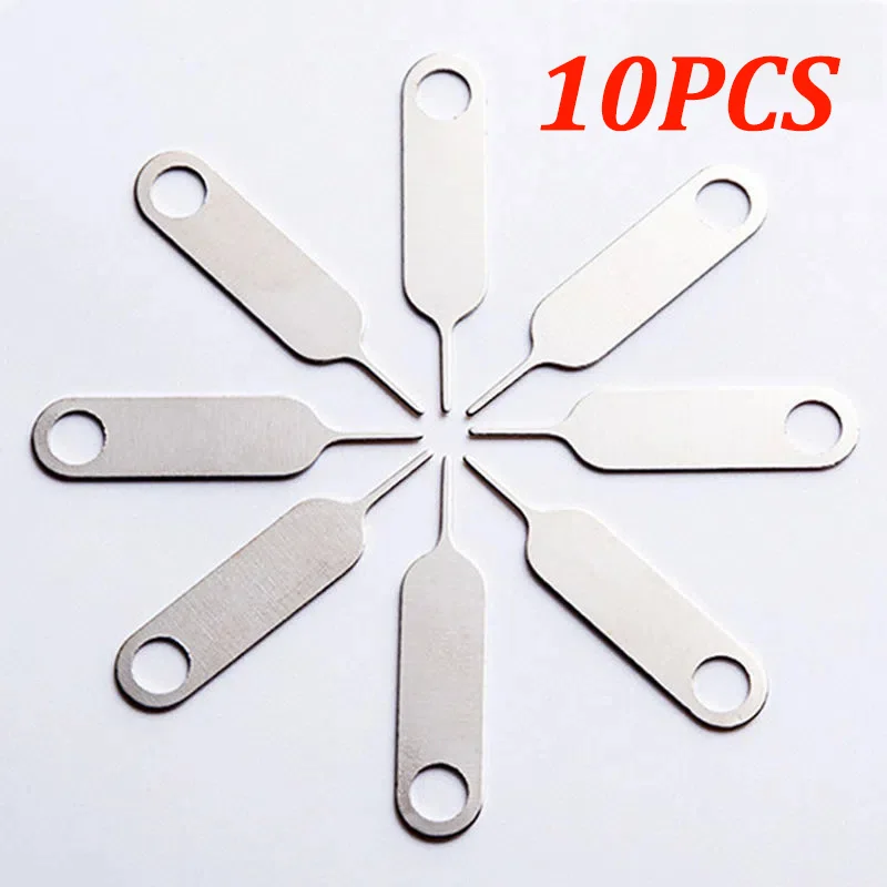 10ks Eject Eject SIM Card Tray Open Pin ihla Key Tool Tool Tool SIM Card Tray PIN Eject Tool
