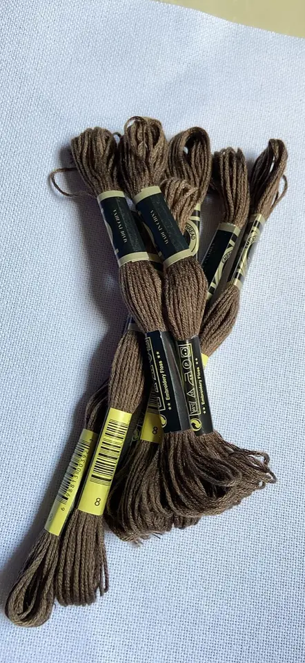 10ks/farebná súprava krížový steh vlákno vyšívacia niť pre začiatočníkov DIY remeselnícky náramok pradienka bez opakovania dúhového DMC kód 8