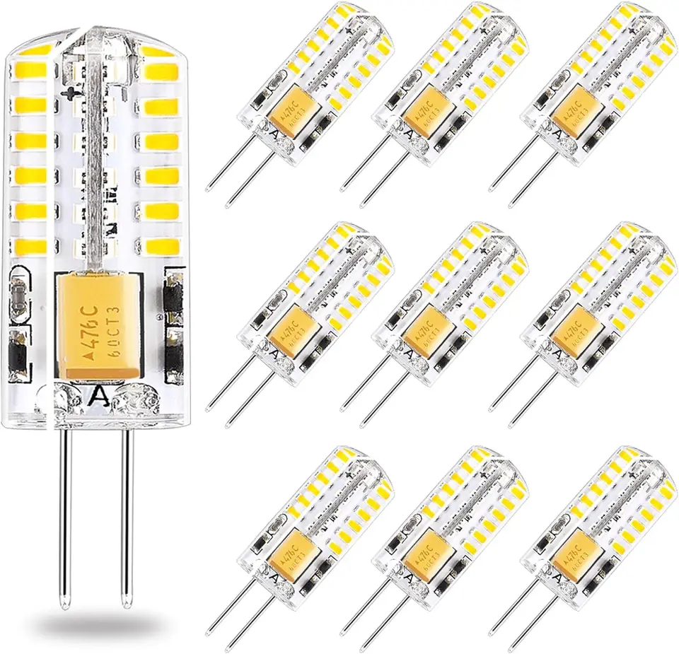 10ks G4 LED žiarovka 2W 3W 5W 9W 12W 15W 12V AC220V Saving Silikónová lampa 360beam Vymeňte halogénové svetlo Spotlight luster