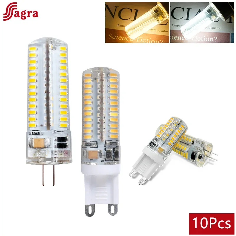 10ks G4 LED žiarovka G9 3W 6W 7W 9W 10W 12W LED žiarovka AC DC 12V 220V LAMPADA LED G9 2835 3014 SMD LAMPADA G4 Lights Vymeňte halogén