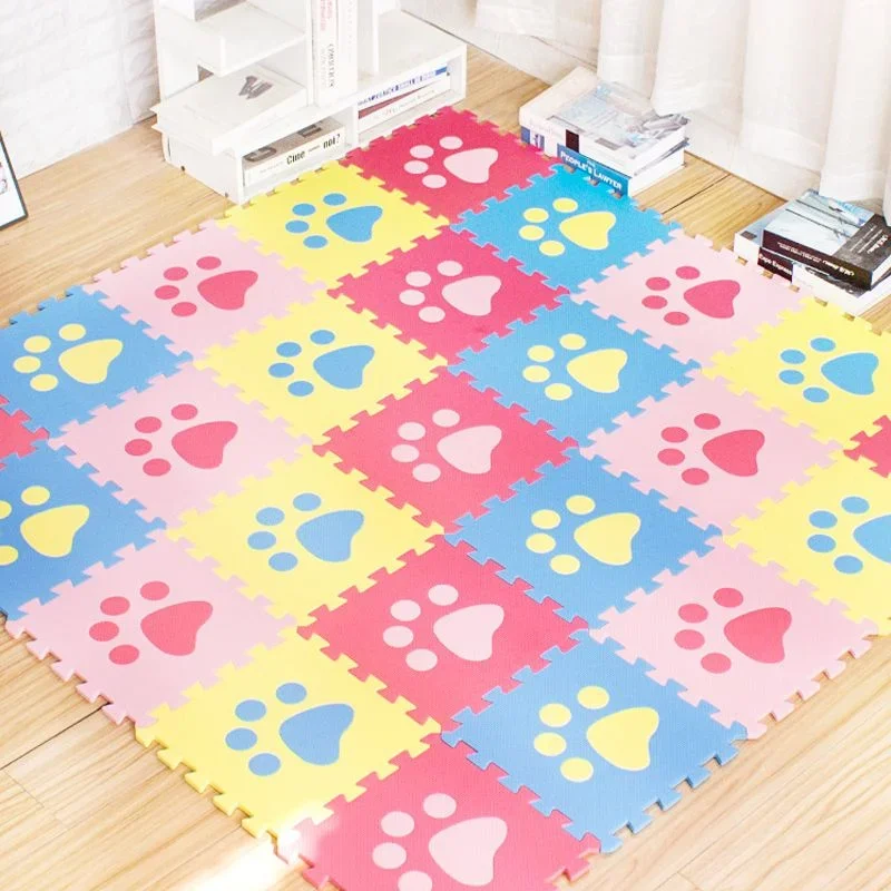 10ks hrajte rohožné aktivity Mat pre dieťa 30x30x1cm baby hre roho