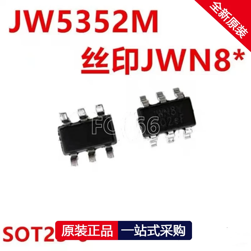 10ks JW5352M JWN8Y JWN8 SOT23-6 Synchrónna redukcia a stabilizácia IC Čip