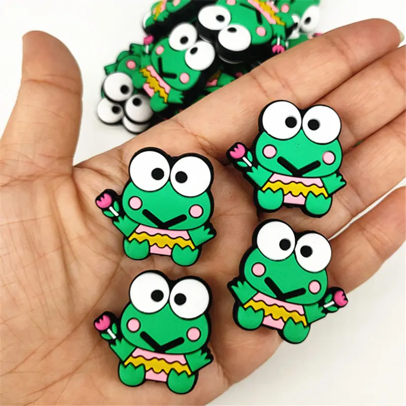 10ks keroppi žaba silikónové ohniskové korálky pre šperky výroby DIY bradavky na reťazce korálikových pero ručné príslušenstvo