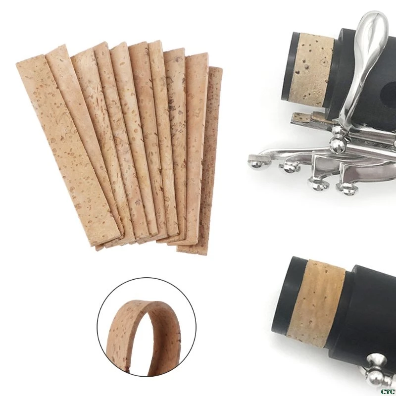 10ks klarinet cork bb spoločné zákroky pre saxofóny hudobné nástroje 81*11*2 mm