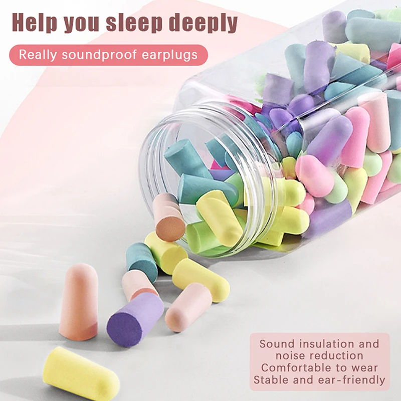 10ks/krabica uší antinoise Ear Plugs redukcia šumu redukcie uší Uši zátky pre uši pre spacie penové uší uši proti noe