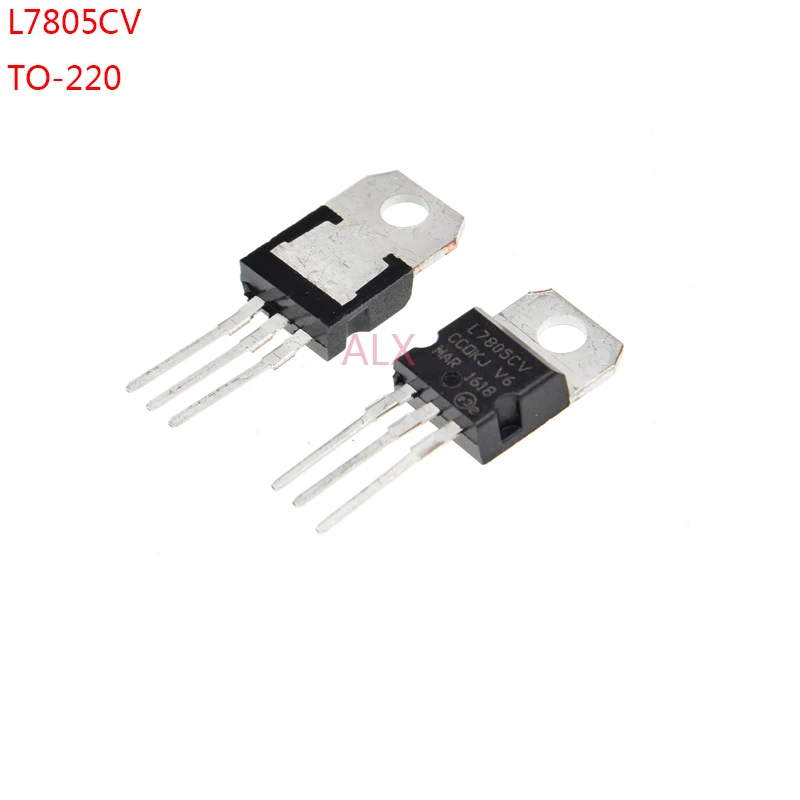 10ks L7805CT L7805 7805 LM7805 až 220 regulátor napätia 5V Tri terminál regulátor