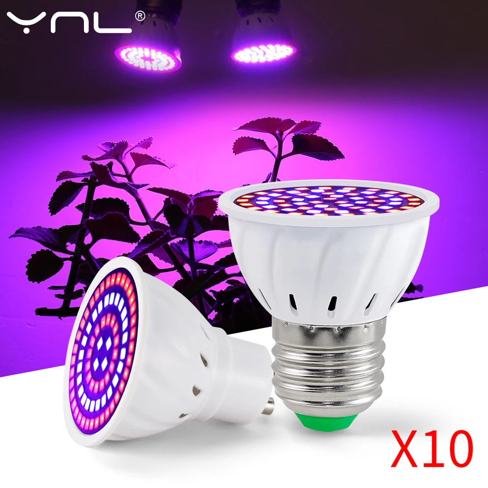 10ks/LED LED GROW LIGHT GU10 LED LED LED celé spektrum pestovateľská žiarovka pre skleníkový hydroponický rast FITOLAPY PHYTO LAMP