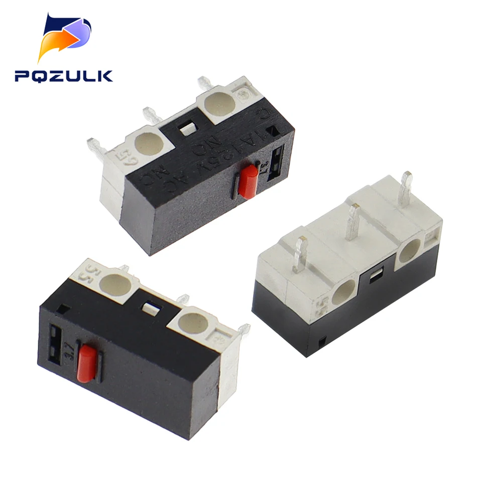 10ks Limit prepínač tlačidla tlačidla 1A 125V prepínač myši AC 3pins Mikro prepínač
