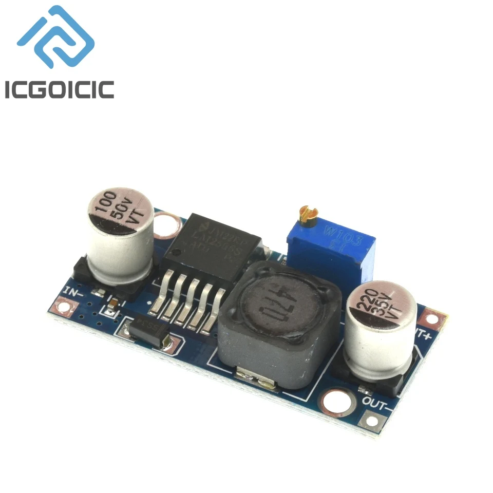 10ks LM2596 DC na DC Buck Converter 3,0-40V na 1,5-35V napájací napájací modul