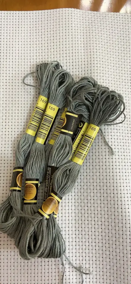 10ks/lol set krížový steh vlákno vyšívacia niť pre začiatočníkov DIY remeselnícky náramok Craft8m pradienka bez opakovania dúhového DMC kód 169