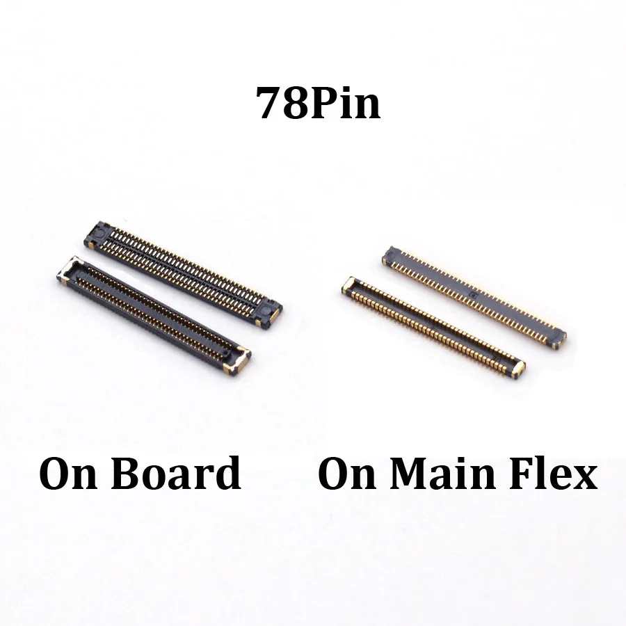 10ks/LOT LCD FPC Plug Connector pre Samsung Galaxy A40 A50 A50 A31 A315F A41 A51 A515F A71 náhradné diely 78pin