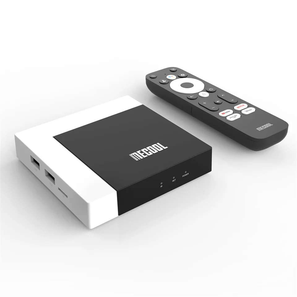 10ks Lot Mecool KM7 Plus TV Box Android 11 4K Goo-GLE-Certifikovaný 2GB DDR4 16 GB ROM 100M LAN Internet S905Y4 AV1 Home Media