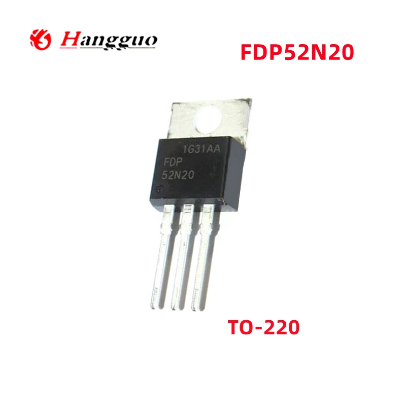 10ks/lot Original FDP52N20 52N20 N Channel TO-220 MOS FET 52A 200V