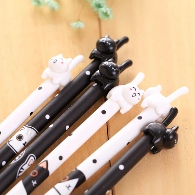 10ks Lovely Cat Gel Pen Všetky papiere študentov ihiel 17,2 cm Dlhujúca preprava zdarma