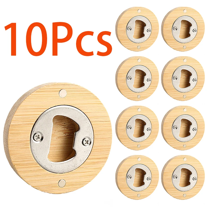 10ks Magnetické pivo otvárač fľaše otvárač fľaše otvárač fľaše Otvára chladničku Magnet na víno Pitie otvárač na kemping a cestovanie