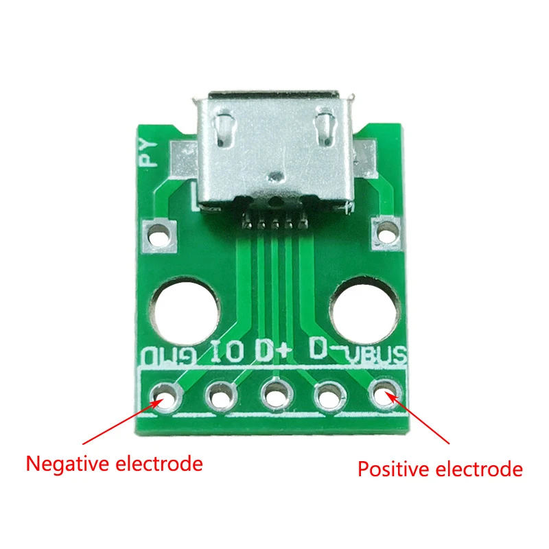 10ks Micro Mini USB Muž USB 2.0 3.0 Rozhranie konektorov USB B do 2,54 mm DIP DIP prevodníka adaptéra PCB Adapter Breakout Board Adapter