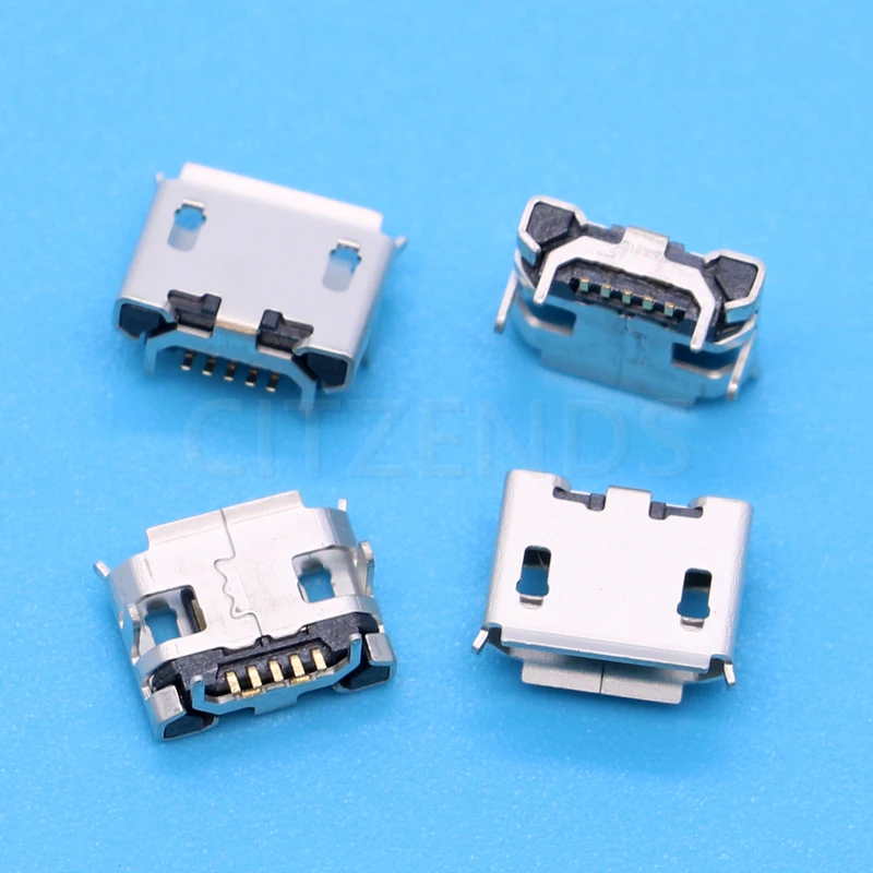 10ks Micro USB 5pin Jack port ženský konektor typu Ox Horn pre mobilný telefón micro USB nabíjacie zásuvky predaja pri strate Rusko