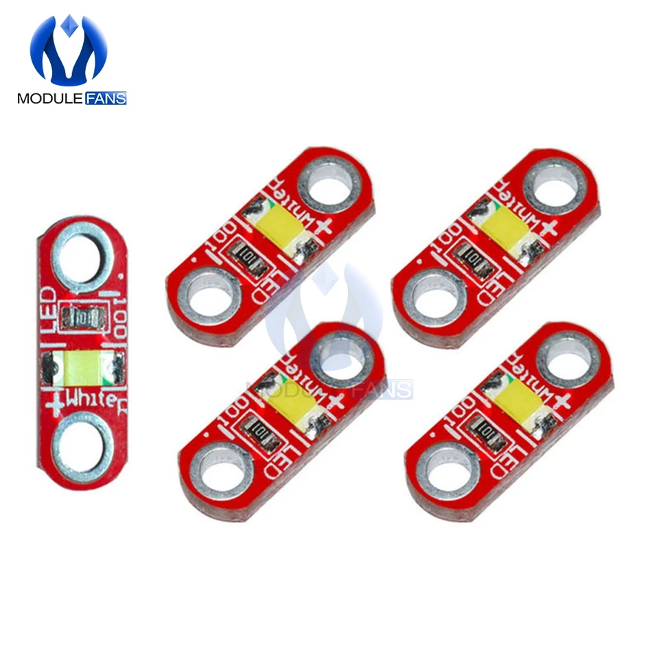 10ks Mini SMD LED modul biely modul LED pre dosku Lilypad 3V až 5 V 40MA