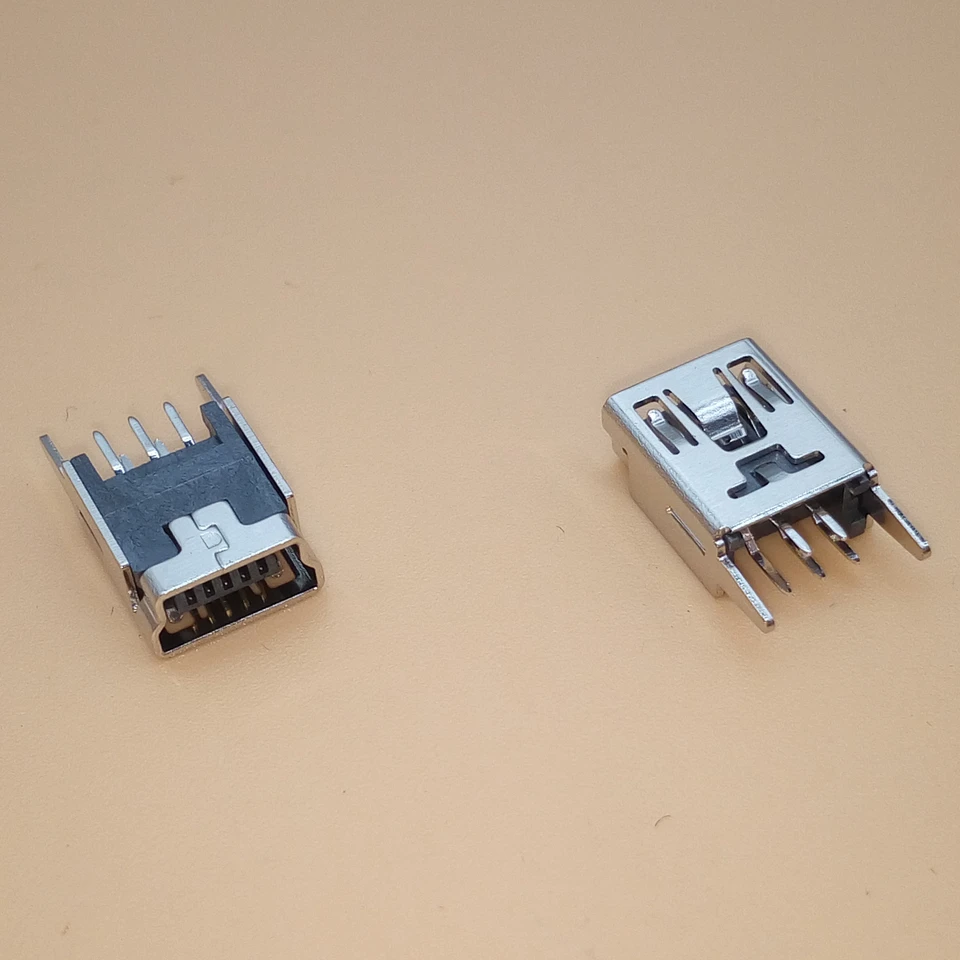 10ks Mini USB typ B samice 5 Pin Dip Vertikálna nôh PCB Socket Connector