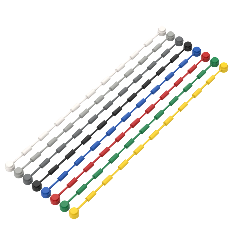 10ks MOC časti 63141 String s koncovými cvočkami 21L Kompatibilné tehly DIY Assmble Building Blocks Buildes častíc Kid Puzzle Toy Gift