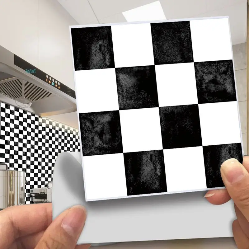 10ks Mozaika dlaždice pasta Self Adhesive DIY DECORATÍVNA stena pasta Domov klasická stena dekorácie Farba pozadia