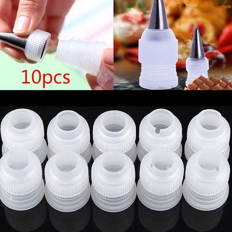 10ks módne poleva potrubia Trysky Tip Tipy koláče zdobenie konvertora Coupler Curoby Nástroj Domáce tipy