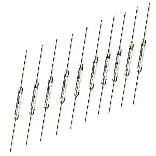 10ks N/o Reed Switch Magnetický spínač 2 * 14 mm Normálne otvorený spínač magnetickej indukcie pre Arduino