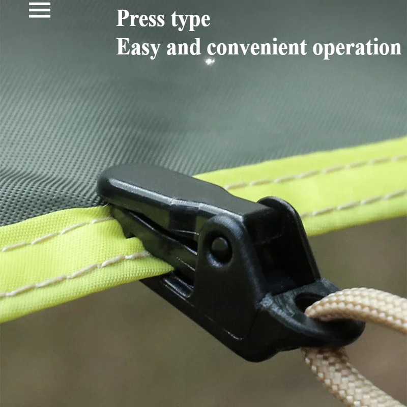 10ks/nastavená inštalácia stanu Krokodíl Klip Outdoor Camping Canopy Hook a vytiahnite vetru pevný a zložený stan