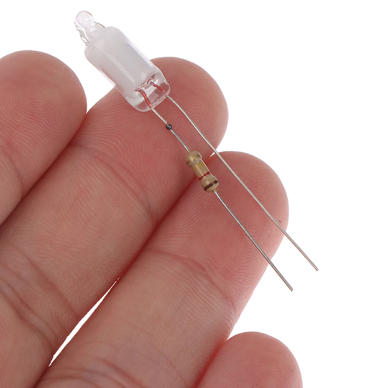 10ks neónové žiarovky 6*13 mm mini neónové svetlo indikátor s rezistorom 220V červenej/modrej/zelenej